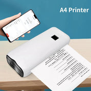 Mini Inkless Printer For A4 Paper Rechargeable Easy Carry Printer For Photo Labels