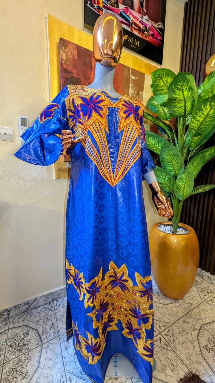 Robe Bazin Brodée